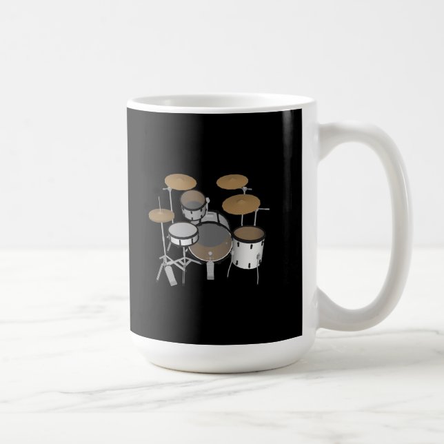 Trommeln: White Drum Kit: 3D-Modell: Kaffee-Tasse Kaffeetasse (Rechts)