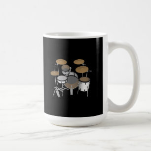 Trommeln: White Drum Kit: 3D-Modell: Tasse