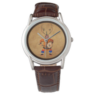 Trommelnder Schamane Armbanduhr