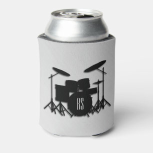 Trommelsatz Monogramm Silber Dosenkühler