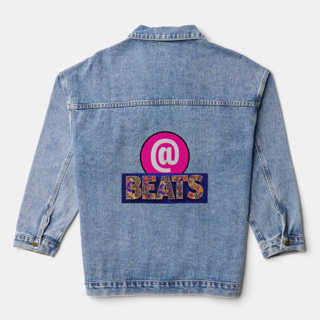 Trommelschläge T-Shirt Jeansjacke (Rückseite)