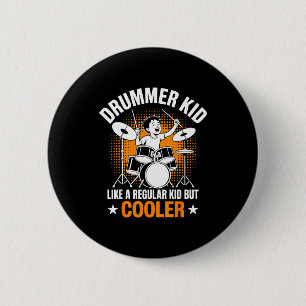 Trommelset Trommeln Liebhaber Perkussionist Drumme Button