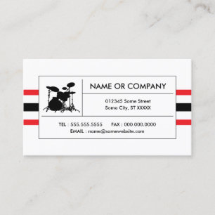 Trommelstreifen Visitenkarte