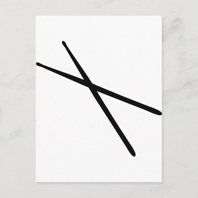 Trommelsymbol Postkarte (Vorderseite)