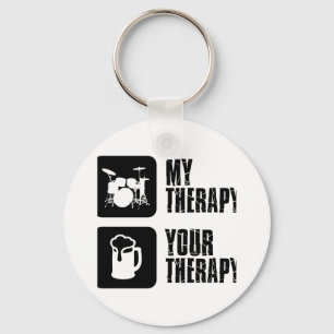 Trommelt meine Therapie Schlüsselanhänger