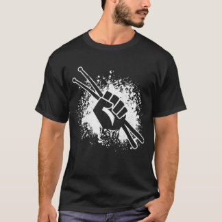Trommeltrommel Sticks Rock Musician T-Shirt