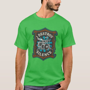 Trommler Band Trommeln Retro Rock Musiker Geschenk T-Shirt