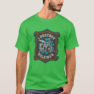 Trommler Band Trommeln Retro Rock Musiker Geschenk T-Shirt