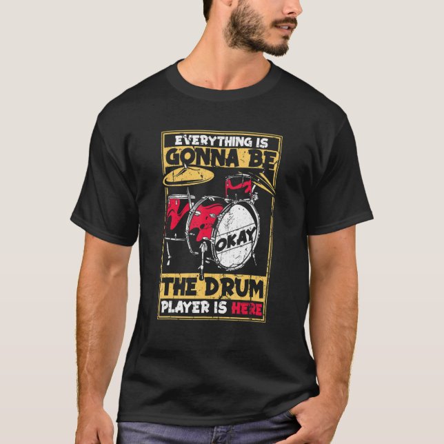 Trommler Drum Kit 3 T-Shirt (Vorderseite)