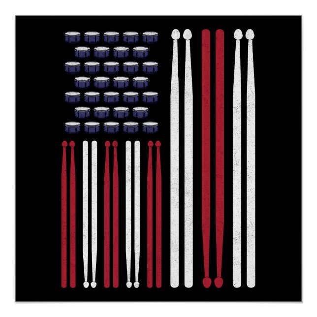 Trommler Drum Sticks Poster (Vorderseite)
