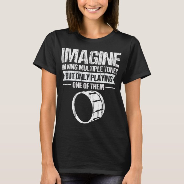 Trommler Drum Tenor Music Marching Band Drummer Dr T-Shirt (Vorderseite)