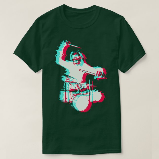 Trommler-Monster-Trommeltrommel T-Shirt (Design vorne)