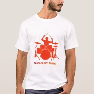 Trommler-Silhouette Action Lifestyle Design T-Shirt