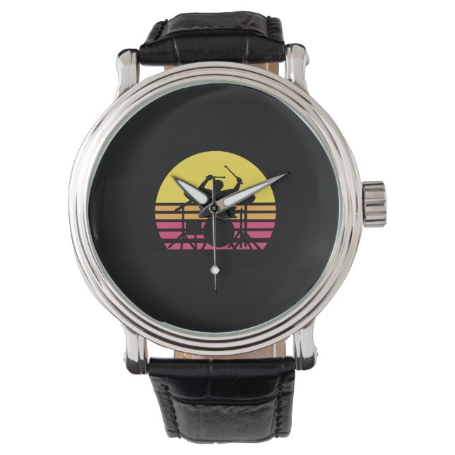 Trommler-Trommeln Armbanduhr (Vorderseite)