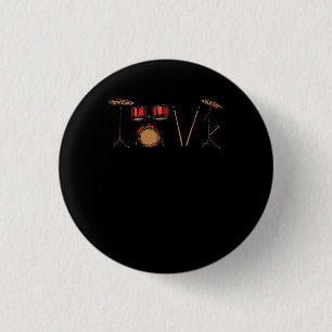 Trommler Trommeln Trommeltrommeln Liebe Trommeln M Button