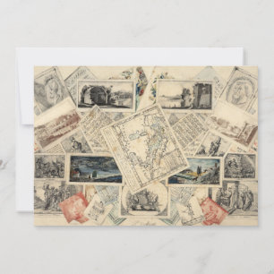 Trompe l’oeil einer Karte Italiens   P. Verburght