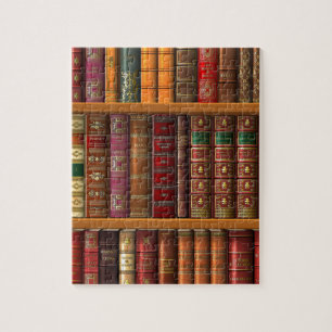 Trompe l'oeil "Französische Bibliothek" Puzzle