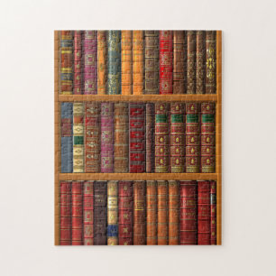 Trompe l'oeil "Französische Bibliothek". Puzzle