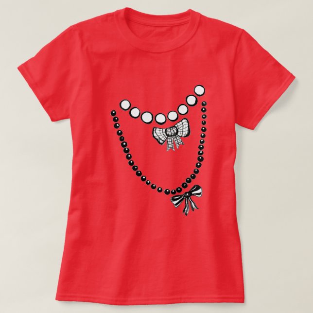 Trompe L'oeil Necklaces T - Shirt (Design vorne)