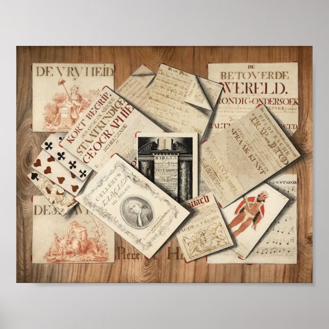 Trompe l'oeil | Piere De Hoop Poster (Vorne)