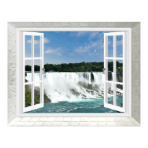 Trompe l'oeil Wasserfall Fake Ansicht