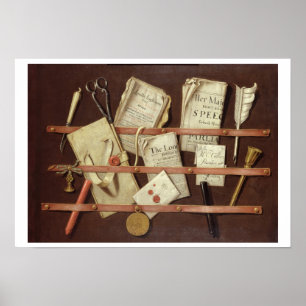 Trompe L'Oeil Zusammensetzung Poster