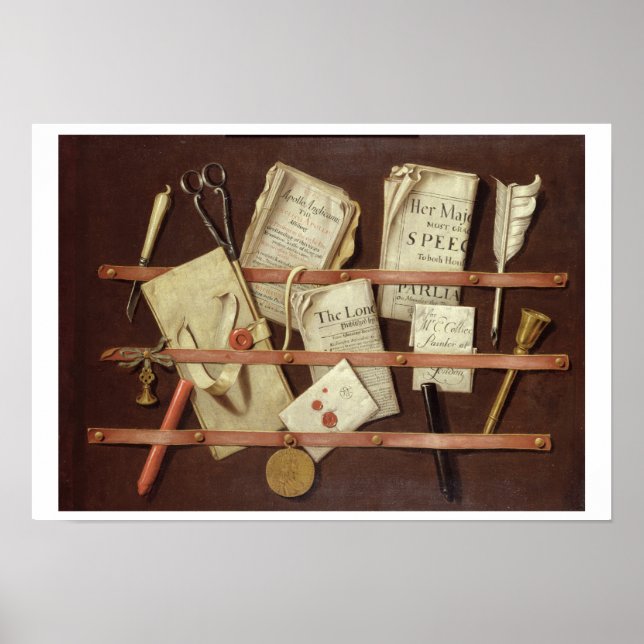 Trompe L'Oeil Zusammensetzung Poster (Vorne)