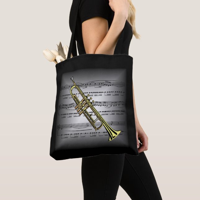 Trompet ~ 3-D Sheet Music ~ Pillow Grau/Black ~ (Von Nahem)