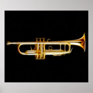 Trompet Brass Horn Wind Musikanlage Poster