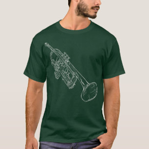 Trompet Messing Musikinstrument Jazz Music 1 T-Shirt