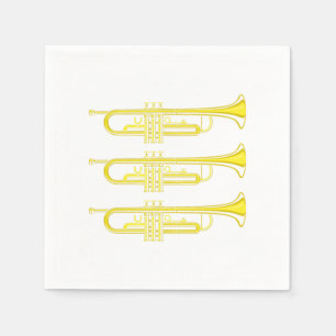 Trompet Music Jazz Musical Instrument Band Geschen Serviette