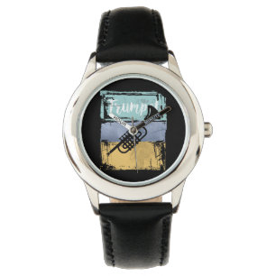 Trompet Retro Style Music Armbanduhr