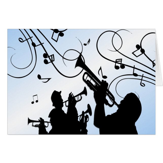 Trompet Section Blue Music (Vorderseite (Horizontal))