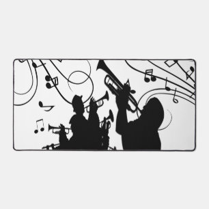 Trompet Section Jazz Music Schreibtischunterlage
