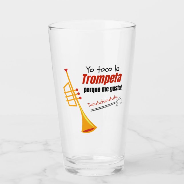 Trompeta-Zitat Glas (Vorderseite)