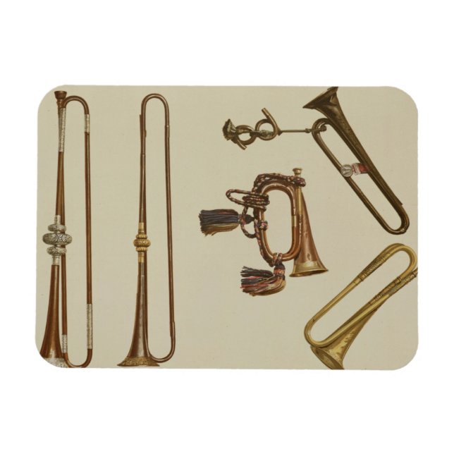 Trompete aus Cavalry, Bugle, Goldtrompete aus J. Magnet (Horizontal)