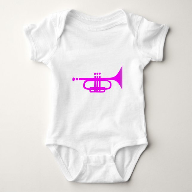 Trompete Baby Strampler (Vorderseite)