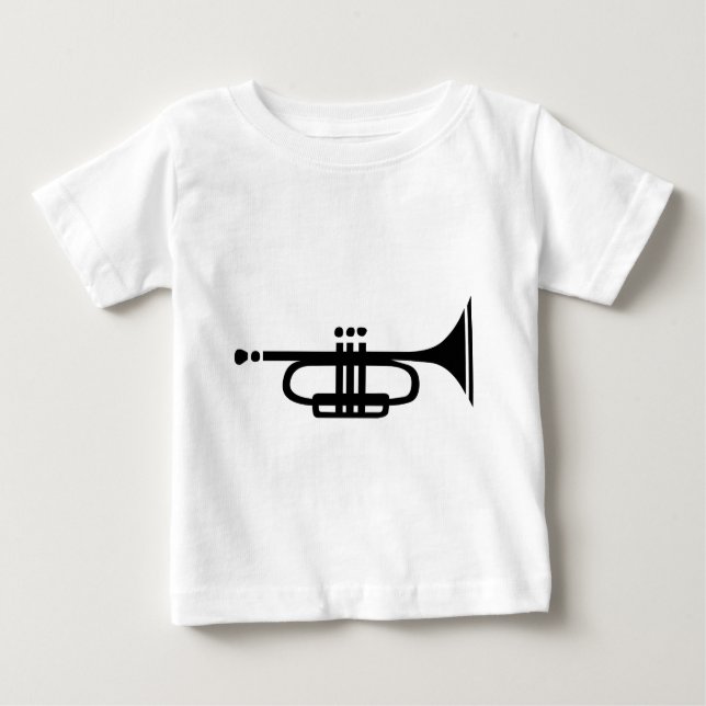 Trompete Baby T-shirt (Vorderseite)