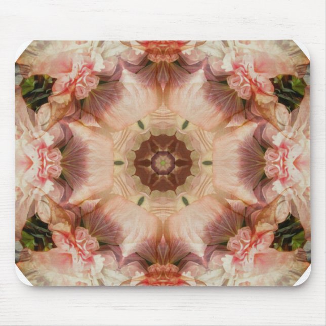 Trompete-Blume Mandala des Engels - Mousepad (Vorne)