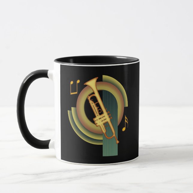 Trompete Deco1 Tasse (Links)