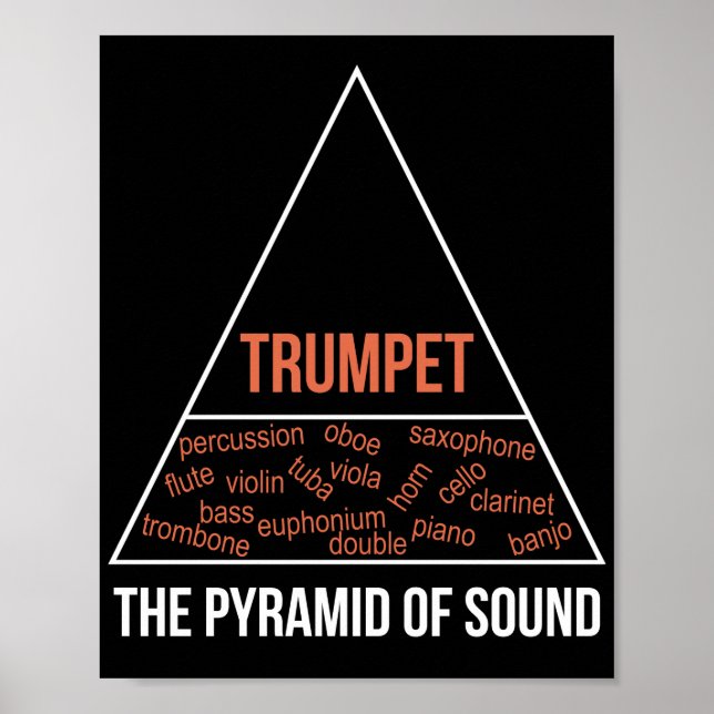 Trompete die Pyramide des Klanges Poster (Vorne)