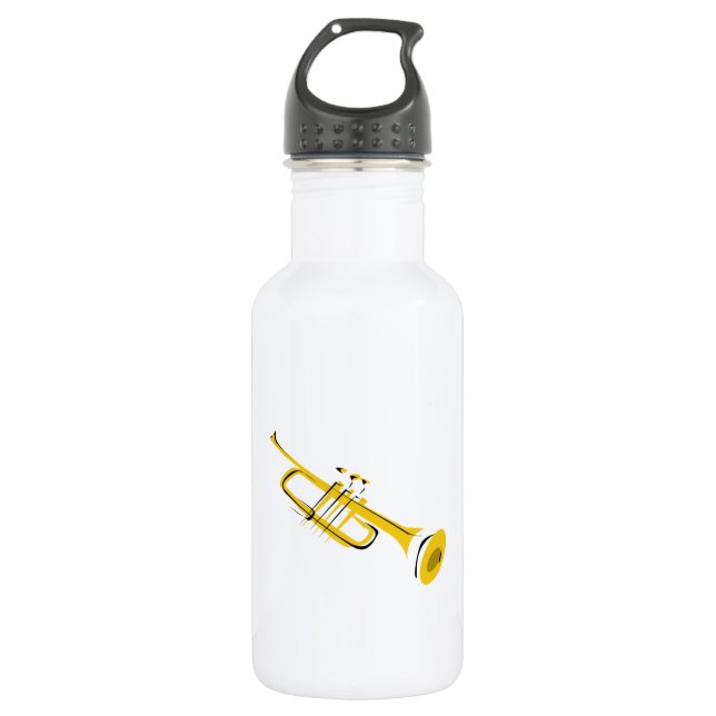 Trompete Edelstahlflasche (Vorderseite)