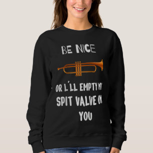 Trompete für Männer Frauen Trompetenspieler Kornet Sweatshirt