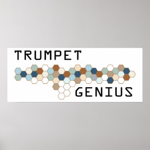 Trompete-Genie Poster
