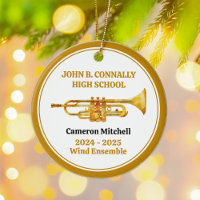 Trompete High School Band Custom Gold Weihnachten