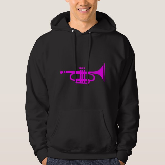 Trompete Hoodie (Vorderseite)