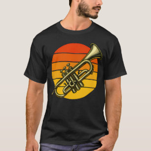 Trompete im Retro-Stil für eine Trompete T-Shirt