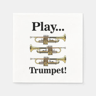 Trompete Instrument Musik Party Serviette