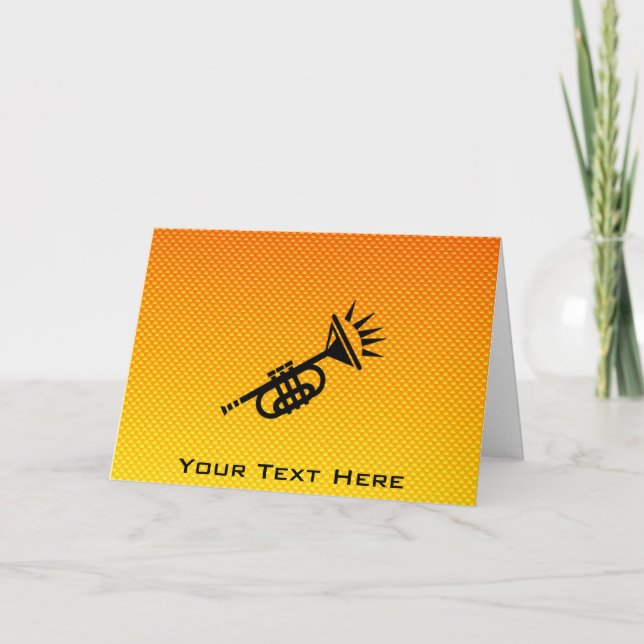 Trompete Karte (Vorderseite)