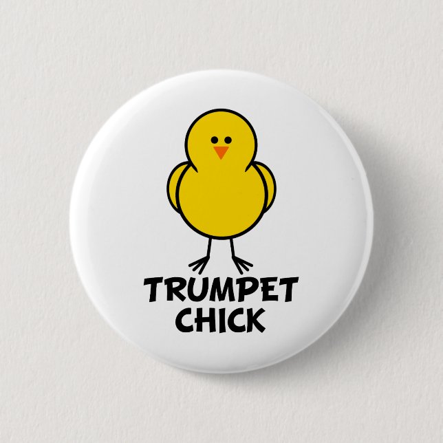 Trompete-Küken Button (Vorderseite)